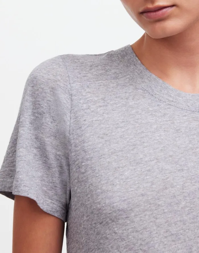 Women Premium Standard 01 The Shrunken Tee Hthr Grey Madewell Tees