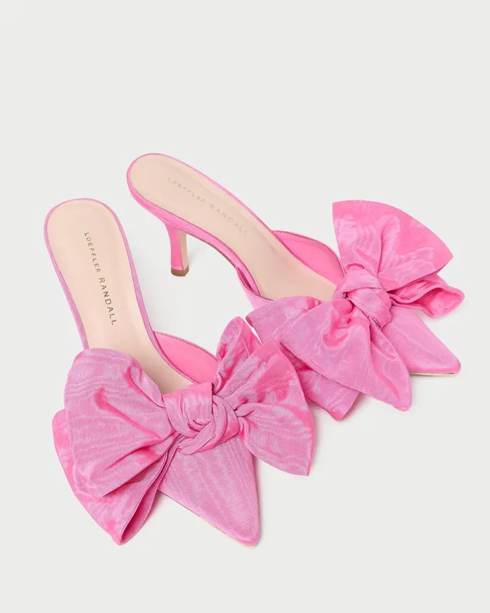 Women Pumps and Mules Loeffler Randall Margot Rose Moir Bow Mule Women Pumps and Mules Loeffler Randall Margot Rose Moir Bow Mule