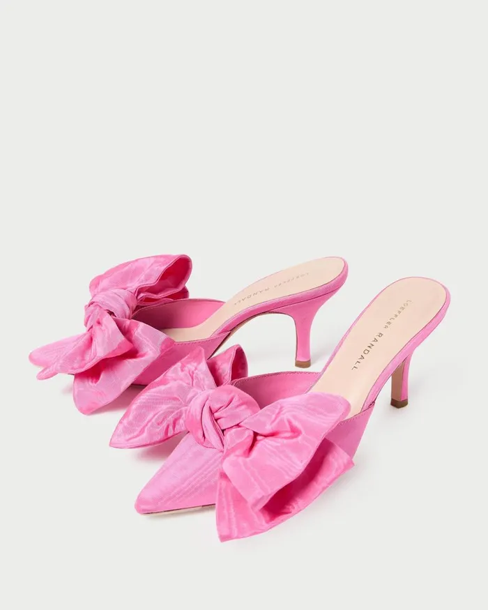 Women Pumps and Mules Loeffler Randall Margot Rose Moir Bow Mule Women Pumps and Mules Loeffler Randall Margot Rose Moir Bow Mule