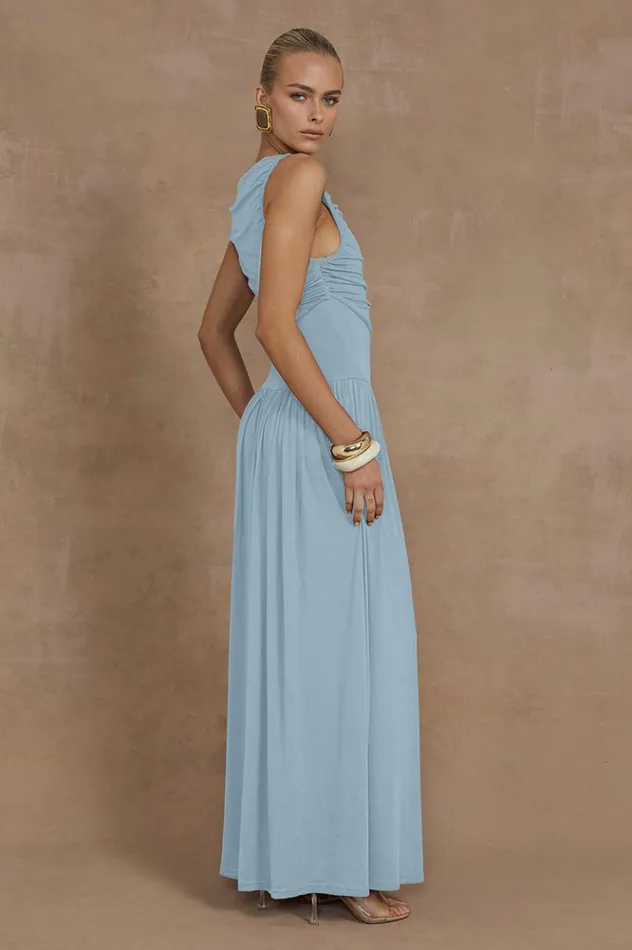 Women Race Day Dresses Runaway The Label NALLA MAXI DRESS Ice Blue