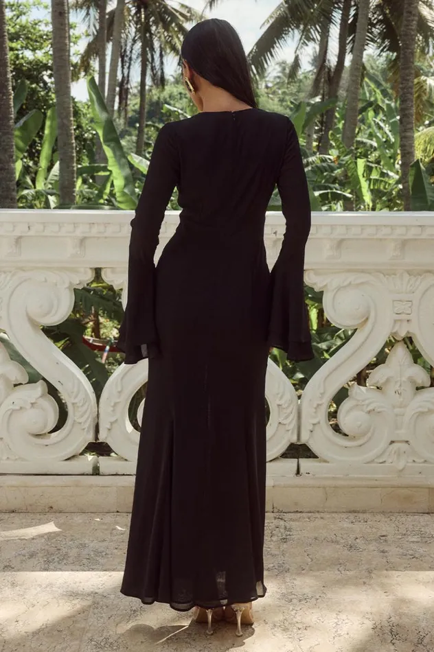 Women Race Day Dresses Runaway The Label SARI MAXI DRESS Black