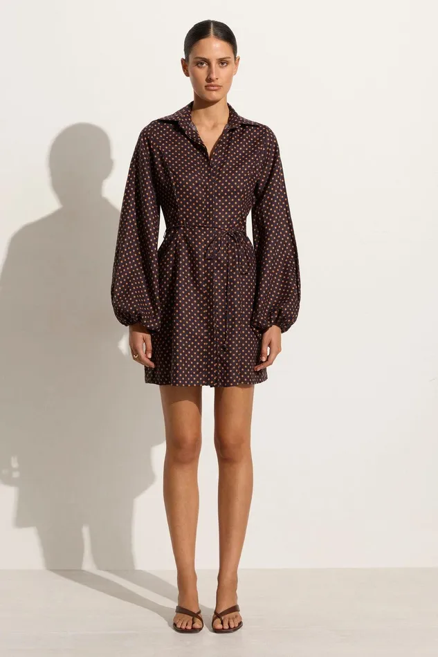 Women Rae Mini Dress Ludovica Polka Dot 8211 Final Sale Faithfull The Brand Dresses