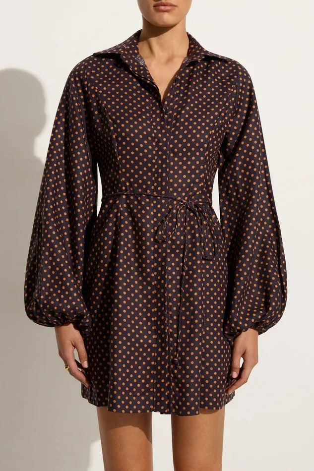 Women Rae Mini Dress Ludovica Polka Dot 8211 Final Sale Faithfull The Brand Dresses Women Rae Mini Dress Ludovica Polka Dot 8211 Final Sale Faithfull The Brand Dresses