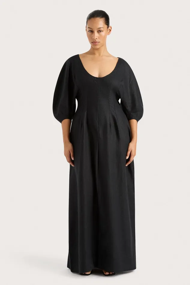 Women Raynara Maxi Dress Black Faithfull The Brand Dresses
