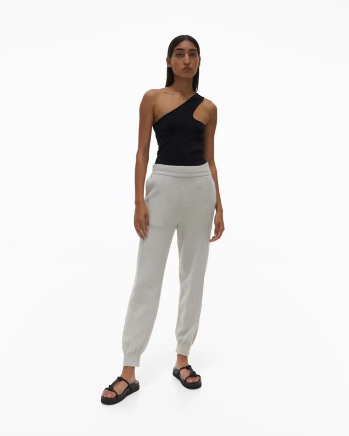 Women Recycled Cashmere Pant Coastal Fog Helmut Lang Pants