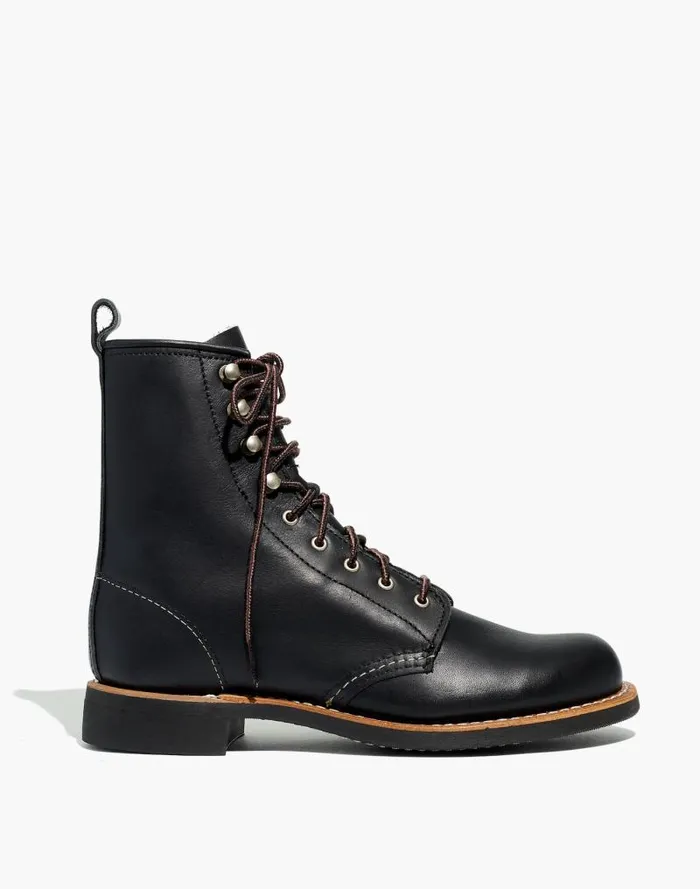 Women Red Wing Silversmith LaceUp Boots Black Boundary Madewell Boots
