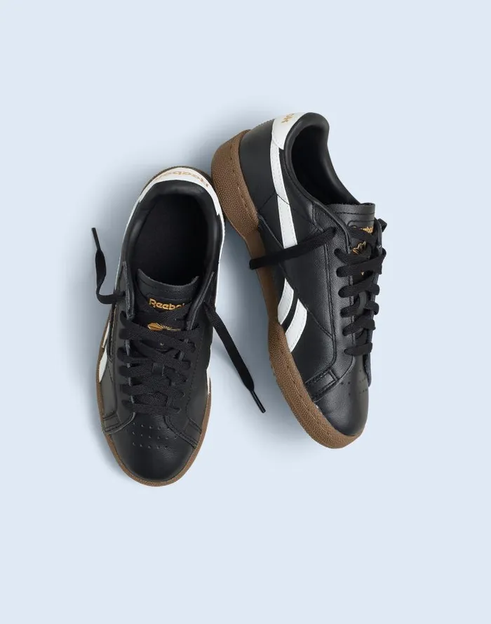Women Reebok Club C Grounds UK Sneakers Black White Gum Madewell Sneakers