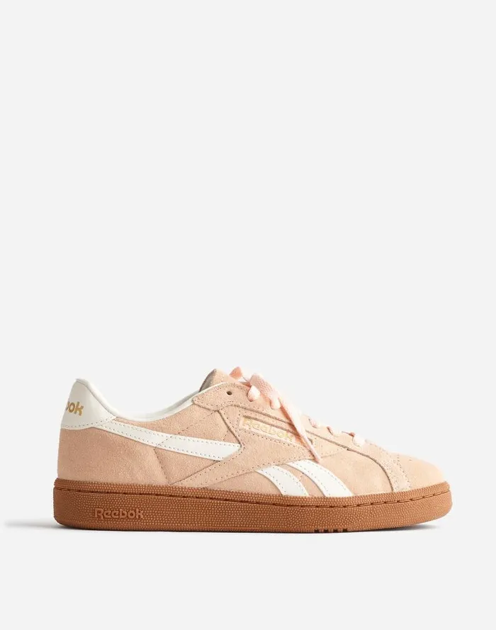 Women Reebok Club C Grounds UK Sneakers Washed Clay Chalk Gum Madewell Sneakers