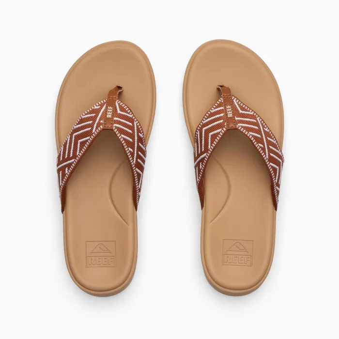 Women Reef Flip Flops Cushion Cloud Textile Cocoa Women Reef Flip Flops Cushion Cloud Textile Cocoa