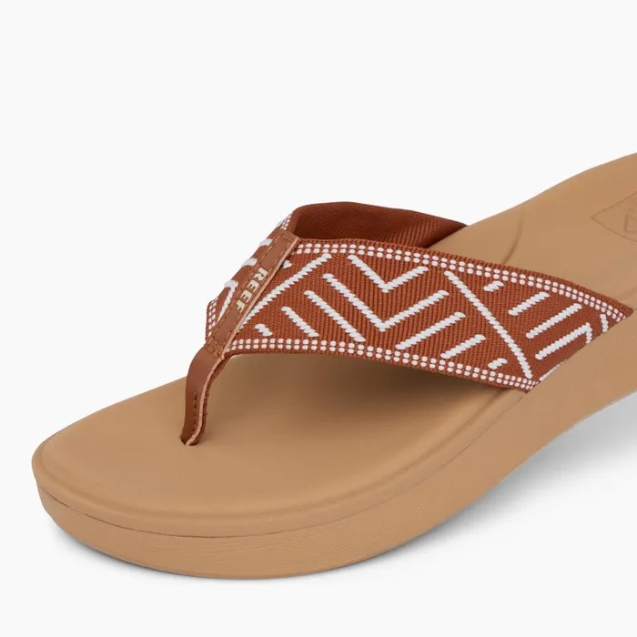 Women Reef Flip Flops Cushion Cloud Textile Cocoa Women Reef Flip Flops Cushion Cloud Textile Cocoa