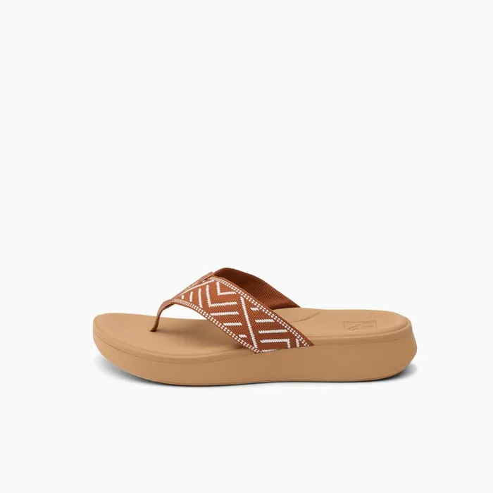 Women Reef Flip Flops Cushion Cloud Textile Cocoa Women Reef Flip Flops Cushion Cloud Textile Cocoa