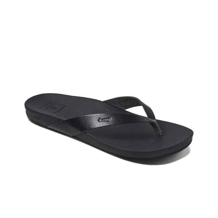 Women Reef Sandals Cushion Court Black Women Reef Sandals Cushion Court Black
