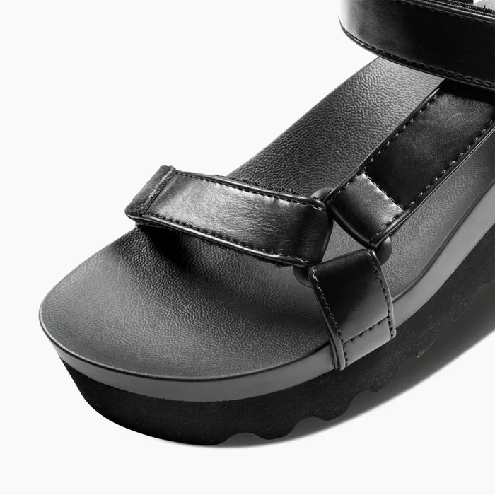 Women Reef Sandals Cushion Rem Hi Coco Black Women Reef Sandals Cushion Rem Hi Coco Black