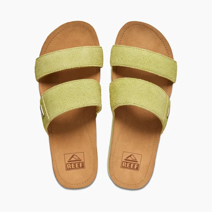 Women Reef Sandals Cushion Vista Hi Citron Suede Women Reef Sandals Cushion Vista Hi Citron Suede