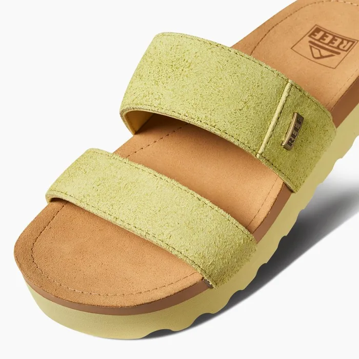Women Reef Sandals Cushion Vista Hi Citron Suede Women Reef Sandals Cushion Vista Hi Citron Suede