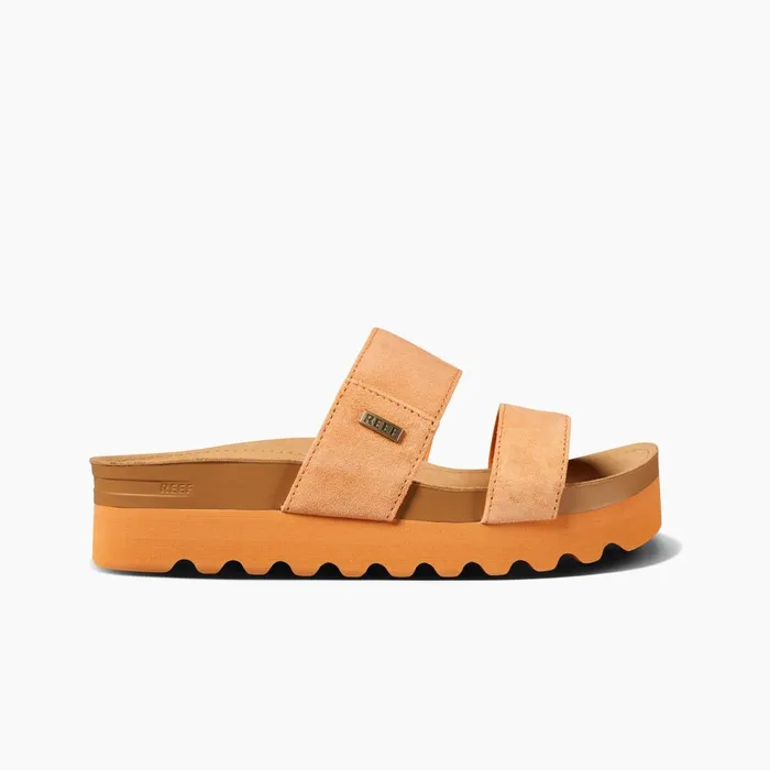Women Reef Sandals Cushion Vista Hi Orangeade Suede