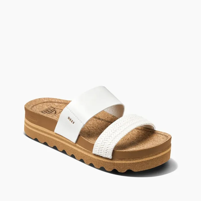 Women Reef Sandals Cushion Vista Hi White Braid Women Reef Sandals Cushion Vista Hi White Braid