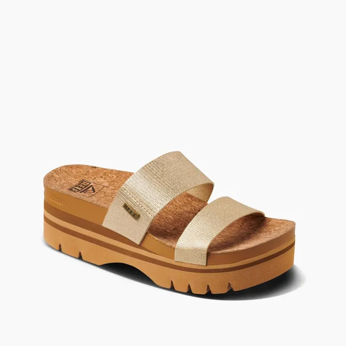 Women Reef Sandals Cushion Vista Higher Champagne Women Reef Sandals Cushion Vista Higher Champagne