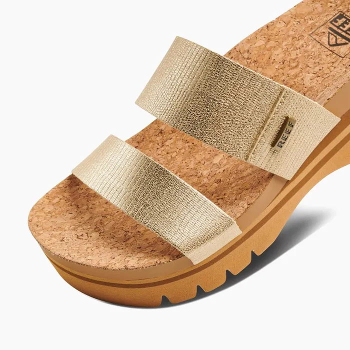 Women Reef Sandals Cushion Vista Higher Champagne Women Reef Sandals Cushion Vista Higher Champagne
