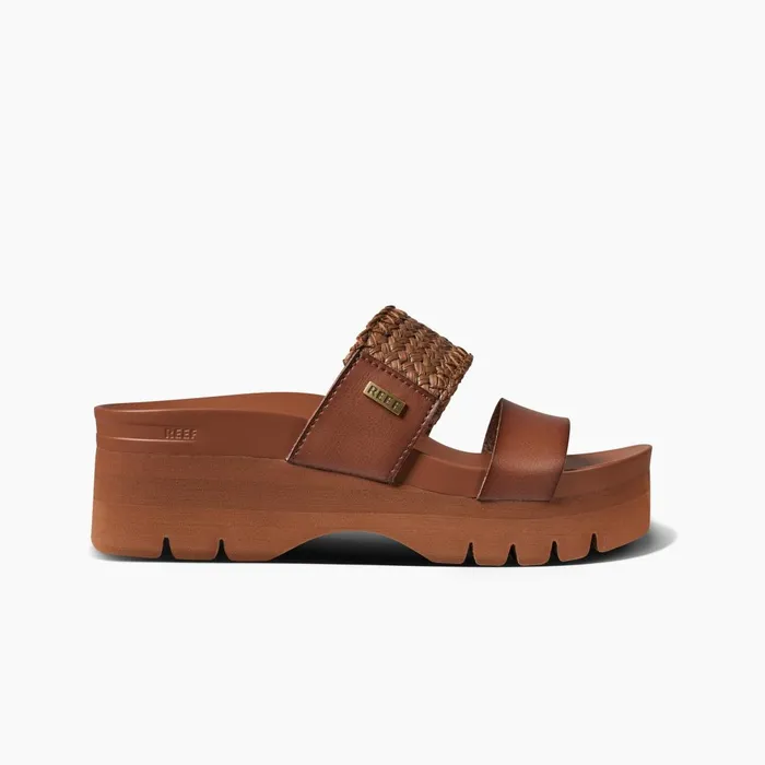 Women Reef Sandals Cushion Vista Higher Espresso Raffia
