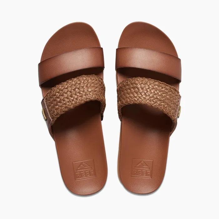 Women Reef Sandals Cushion Vista Higher Espresso Raffia Women Reef Sandals Cushion Vista Higher Espresso Raffia
