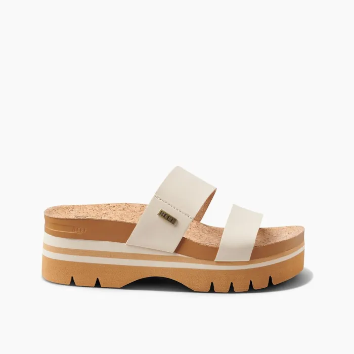 Women Reef Sandals Cushion Vista Higher Vintage Tan