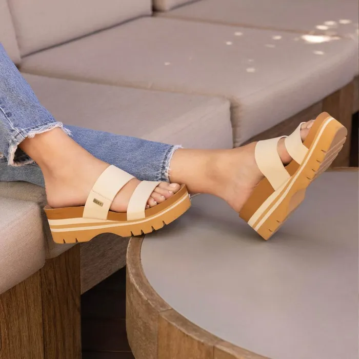Women Reef Sandals Cushion Vista Higher Vintage Tan Women Reef Sandals Cushion Vista Higher Vintage Tan