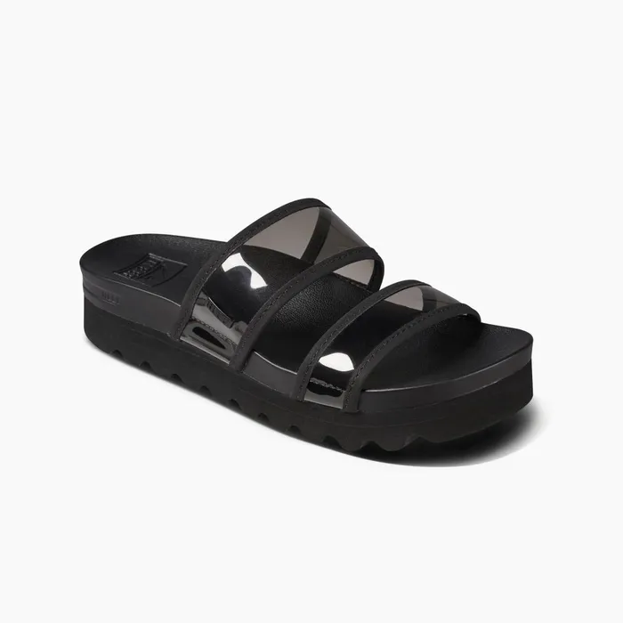 Women Reef Sandals Vista HiEnergy Black Transparent Women Reef Sandals Vista HiEnergy Black Transparent