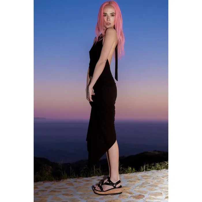 Women Reef Sandals Vista Higher Luna Black Cork Women Reef Sandals Vista Higher Luna Black Cork