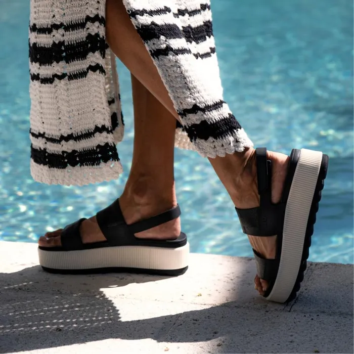 Women Reef Sandals Water Vista Higher Black Vintage Women Reef Sandals Water Vista Higher Black Vintage