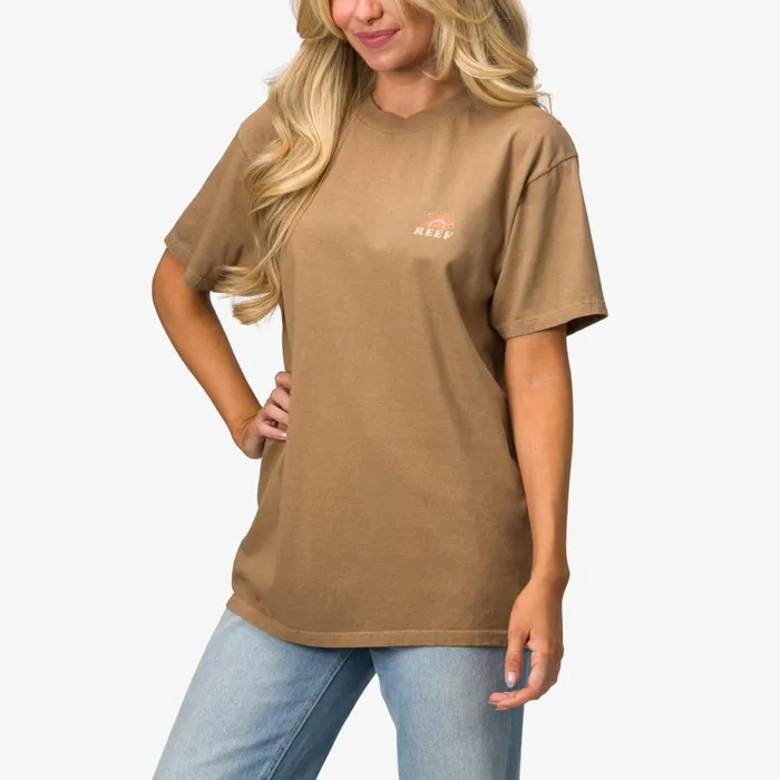 Women Reef TShirts Tanks and Dresses Ali Boyfriend Tee Lead Grey Women Reef TShirts Tanks and Dresses Ali Boyfriend Tee Lead Grey