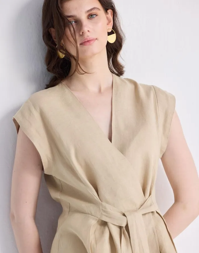 Women Reistor Power Moves Hemp Short Sleeve Top In Neutral Beige Beige Madewell Tops and Shirts