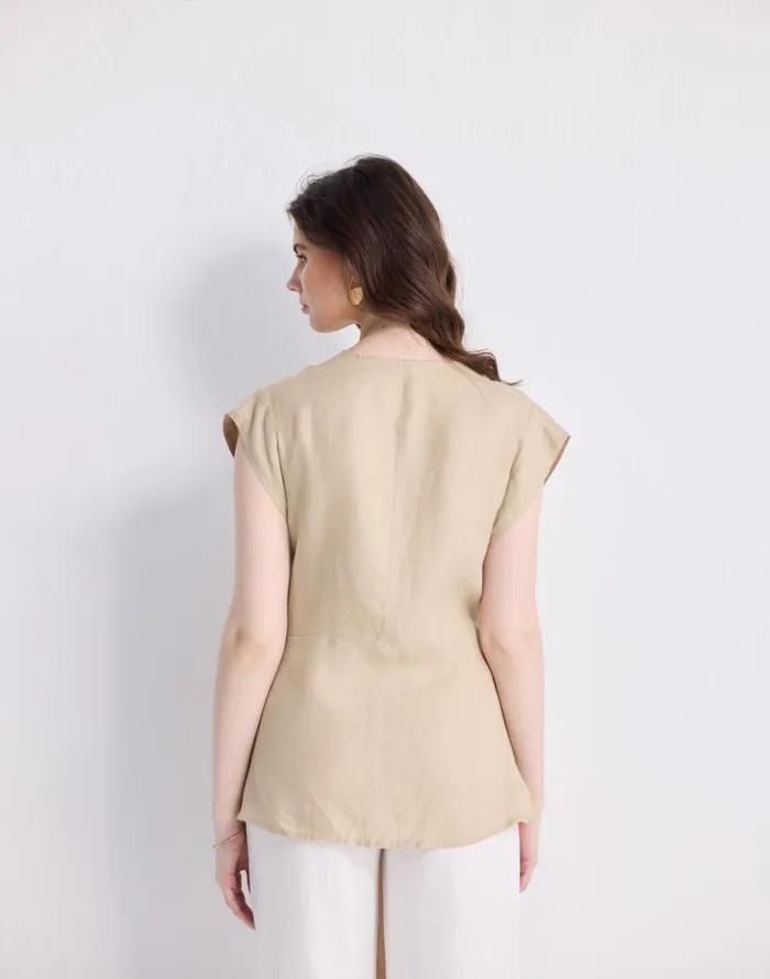 Women Reistor Power Moves Hemp Short Sleeve Top In Neutral Beige Beige Madewell Tops and Shirts