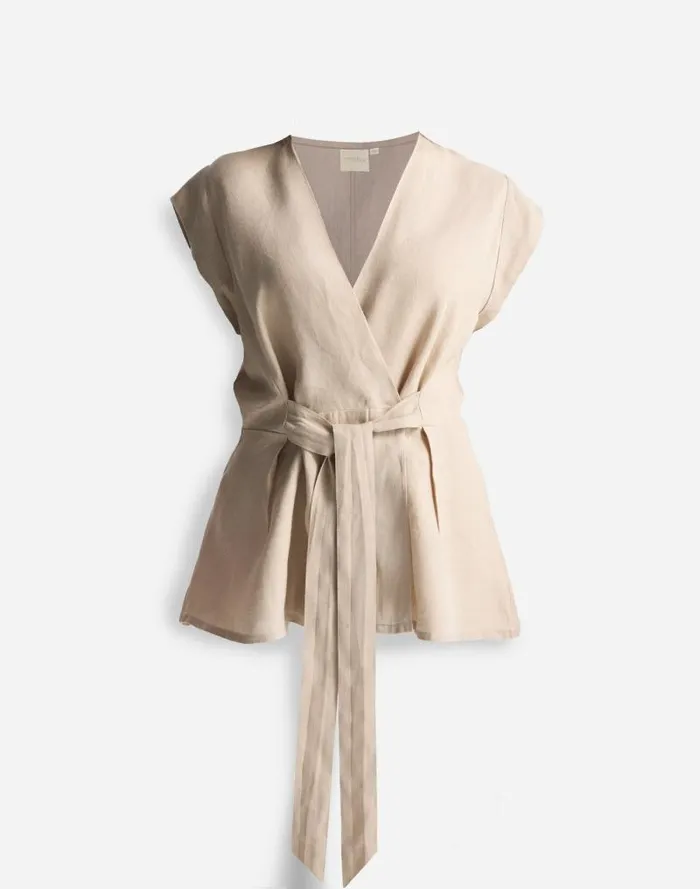 Women Reistor Power Moves Hemp Short Sleeve Top In Neutral Beige Beige Madewell Tops and Shirts