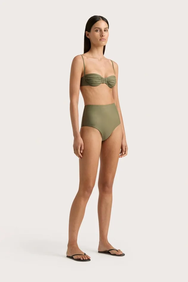 Women Reyes Bikini Bottom Khaki Faithfull The Brand Swim Women Reyes Bikini Bottom Khaki Faithfull The Brand Swim