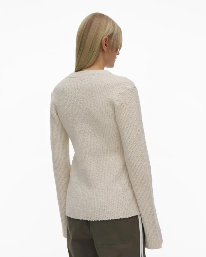 Women Ribbed Cardigan Muslin Helmut Lang Sweaters