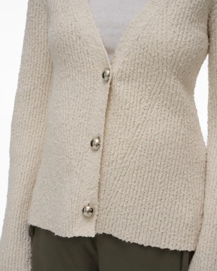 Women Ribbed Cardigan Muslin Helmut Lang Sweaters