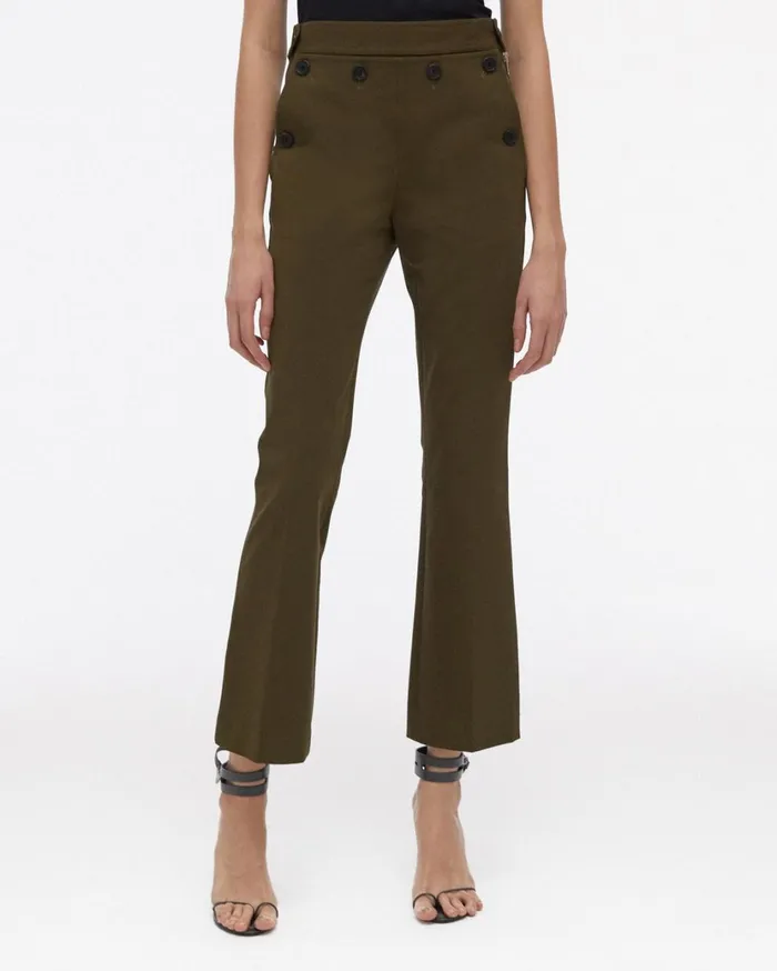 Women Rider Crop Pant Sage Helmut Lang Pants