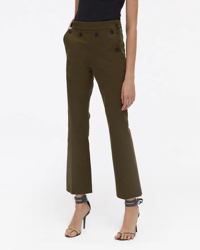 Women Rider Crop Pant Sage Helmut Lang Pants