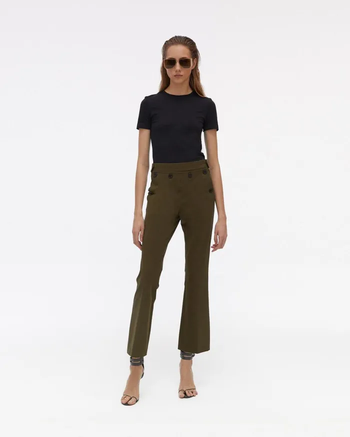 Women Rider Crop Pant Sage Helmut Lang Pants