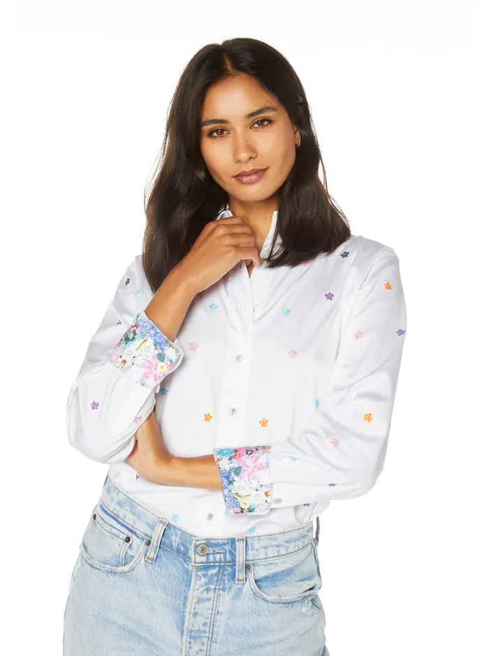 Women Robert Graham Tops CARRIE TOP WHITE