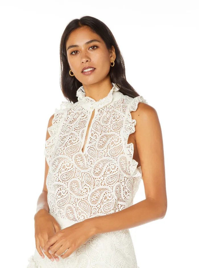 Women Robert Graham Tops DANIELLA BLOUSE WHITE