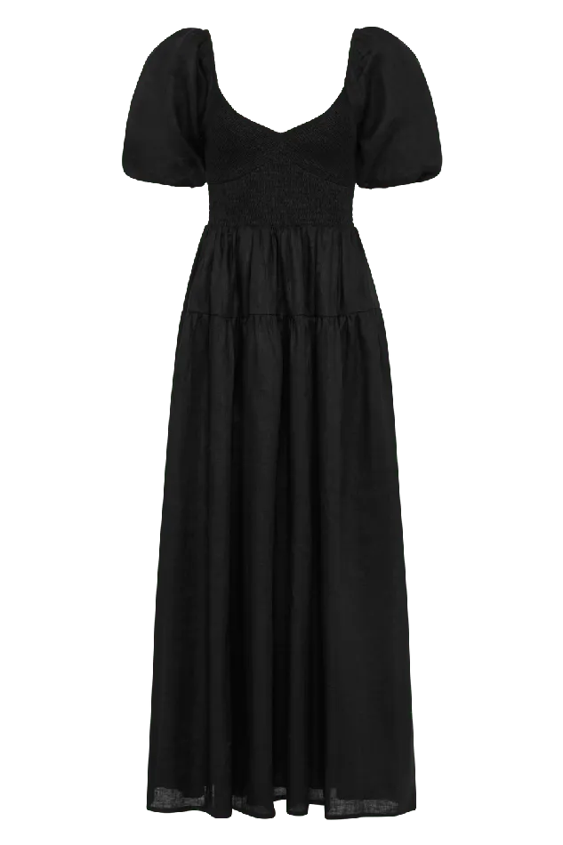 Women Rosarico Midi Dress Black 8211 Final Sale Faithfull The Brand Dresses Women Rosarico Midi Dress Black 8211 Final Sale Faithfull The Brand Dresses