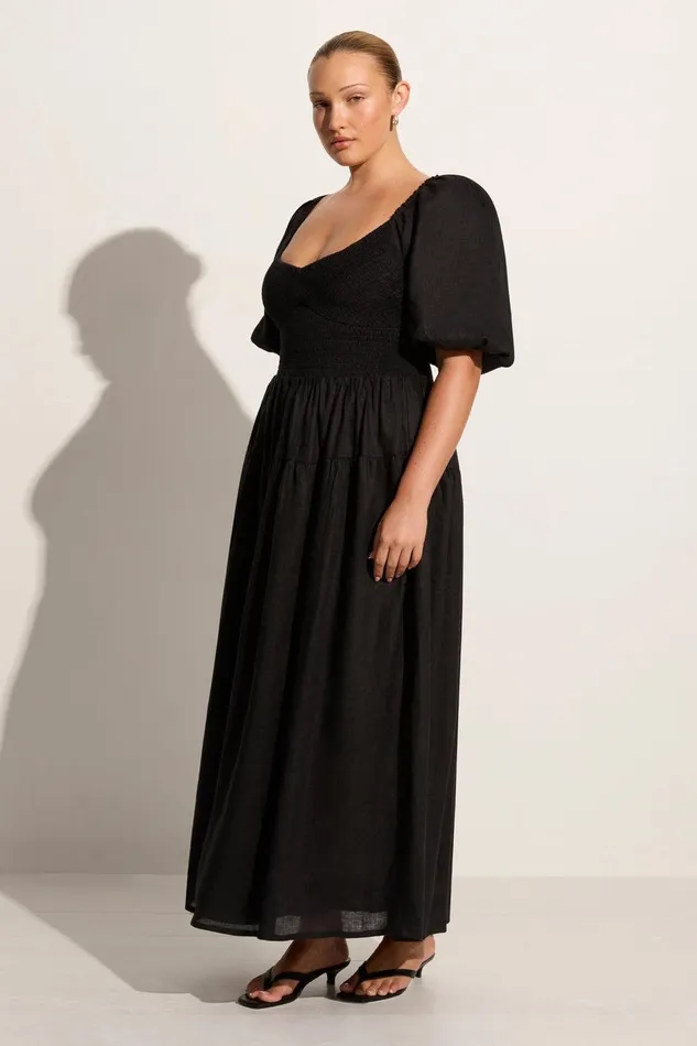 Women Rosarico Midi Dress Black 8211 Final Sale Faithfull The Brand Dresses Women Rosarico Midi Dress Black 8211 Final Sale Faithfull The Brand Dresses