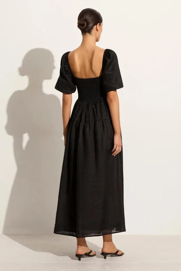 Women Rosarico Midi Dress Black 8211 Final Sale Faithfull The Brand Dresses Women Rosarico Midi Dress Black 8211 Final Sale Faithfull The Brand Dresses