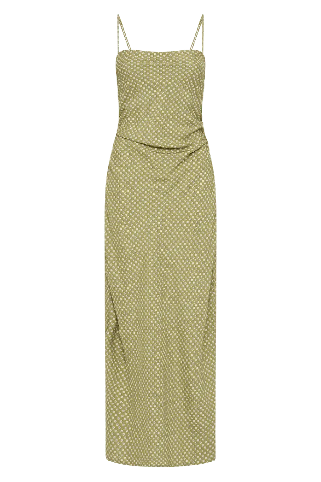 Women Rosas Midi Dress Oliander Khaki Faithfull The Brand Dresses Women Rosas Midi Dress Oliander Khaki Faithfull The Brand Dresses