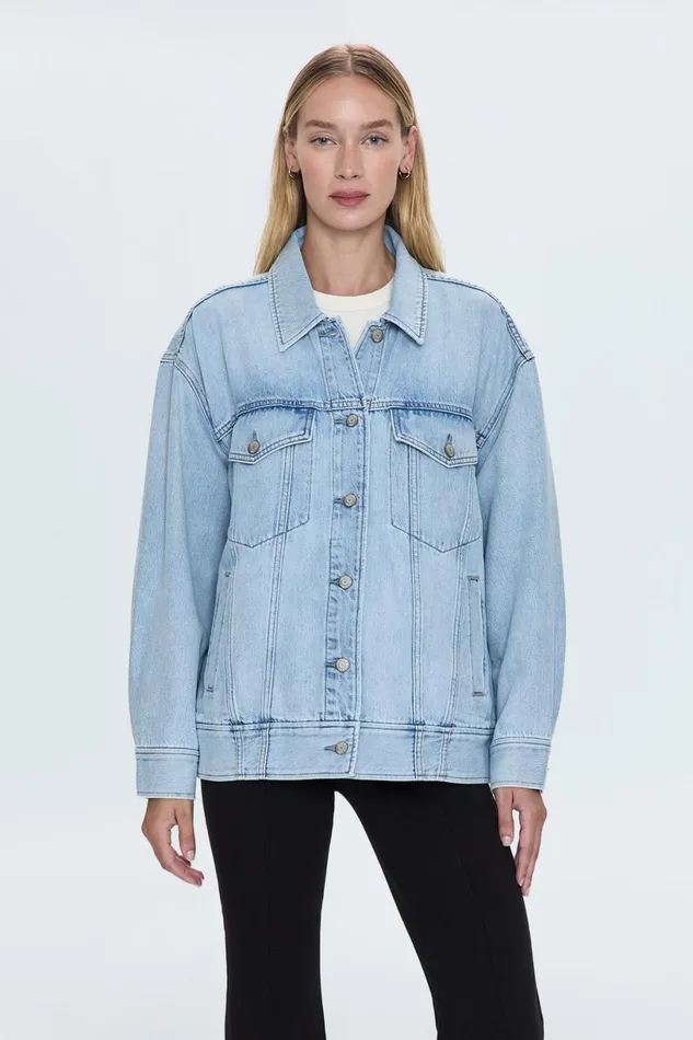 Women Rowan Boyfriend Trucker 8211 Chateau Pistola Denim Jackets and Outerwear