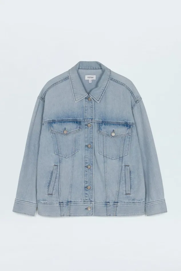 Women Rowan Boyfriend Trucker 8211 Chateau Pistola Denim Jackets and Outerwear