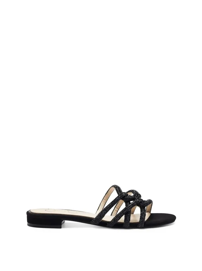 Women Sandals Jessica Simpson Aixel Sandal In Black Textured Black