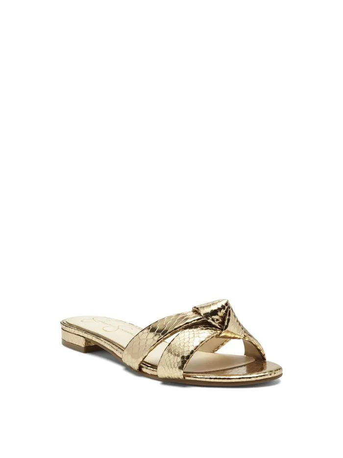 Women Sandals Jessica Simpson Alisen Sandal In Karat Gold Karat Gold Snake